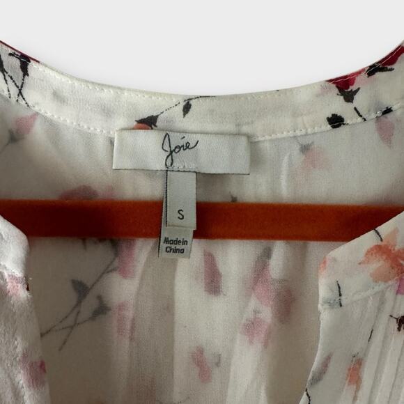 Joie silk blouse with embroidered accent, small - Picture 3 of 6